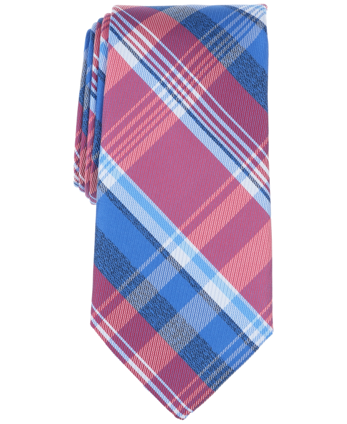 Men's Felcon Plaid Tie, Exclusively at Macy's - Red