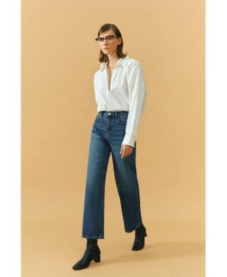 The Cityer Crop Wide Jeans