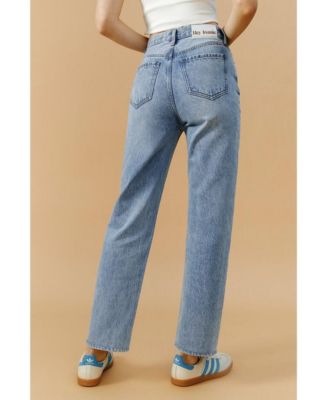 Women's Manhattan High Rise Straight Ankle Jeans