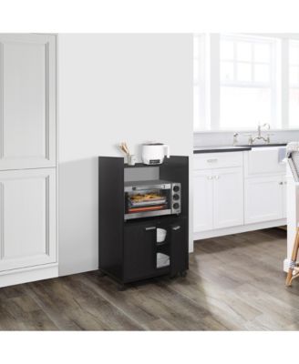 Ayla 2-Door Kitchen Microwave Cart