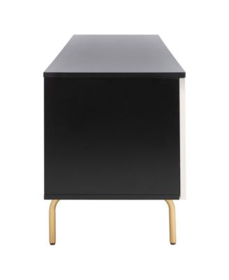 single  wood construction Genevieve collection contemporary design media stand