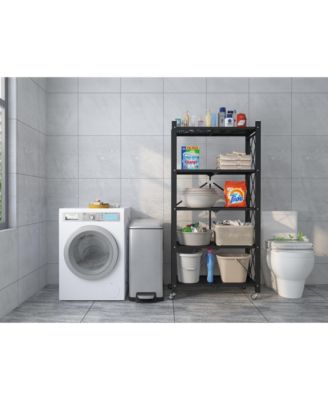 12 Gal/ 45 Liter  Slim Stainless Steel Step-on kitchen Trash Can