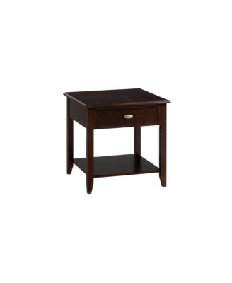 Merlot Warm Contemporary End Table