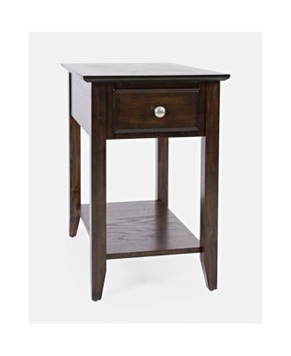 Modern Espresso Chairside End Table