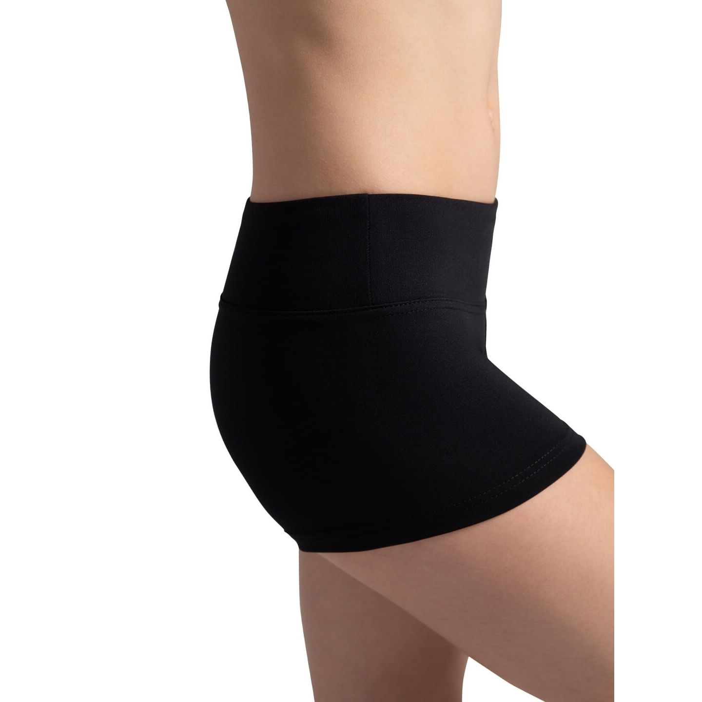 Женские шорты Capezio Team Basics Gusset Short - Girls, цвет: Чёрный — фото 3