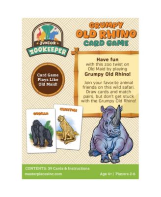 Jr. Zookeeper Grumpy Old Rhino Card Game