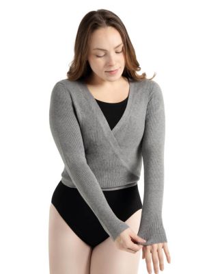 Women's Ribbed Knit Wrap Sweater
