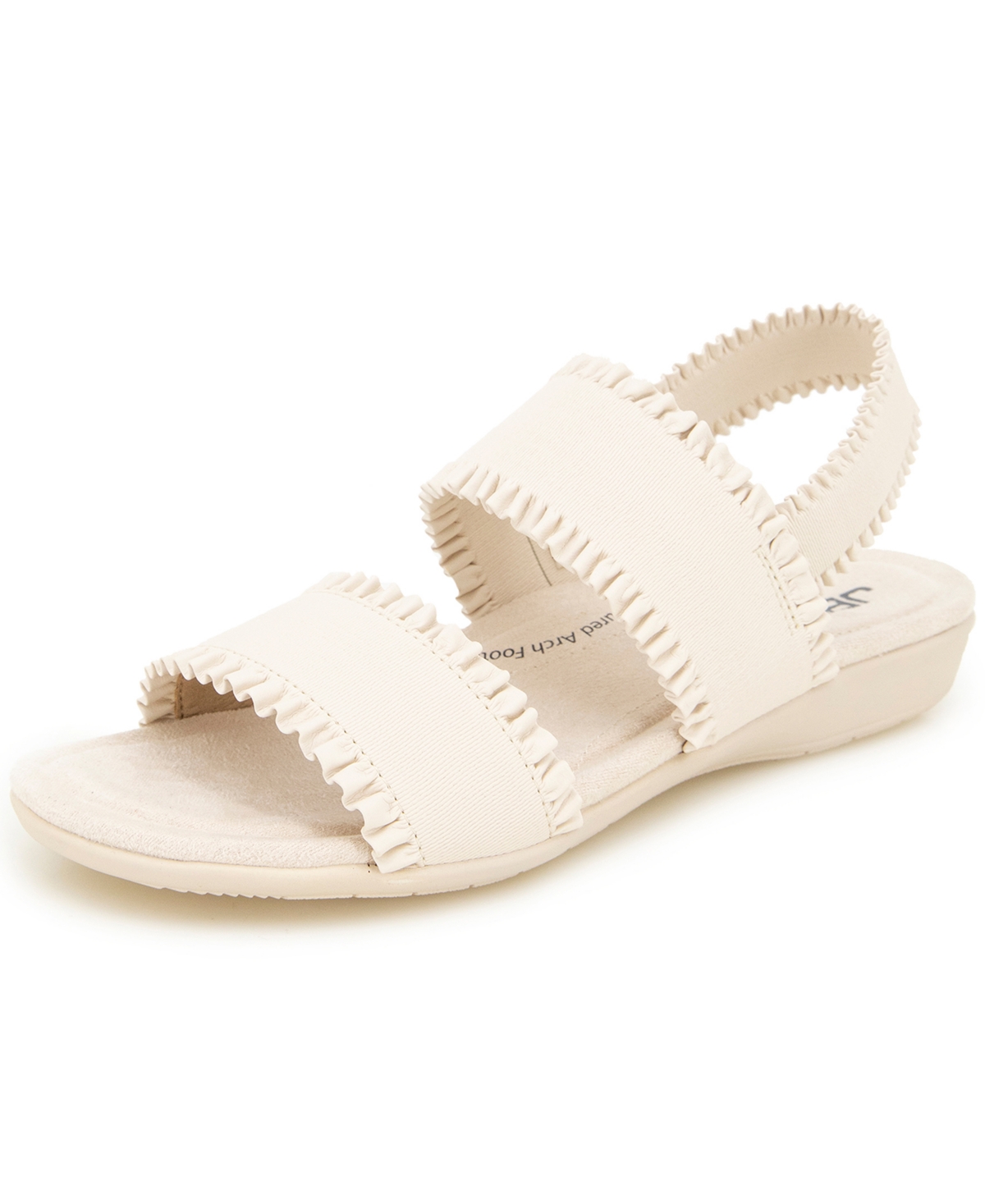 Jbu Women's Azores Casual Flat Sandal In Eggshell