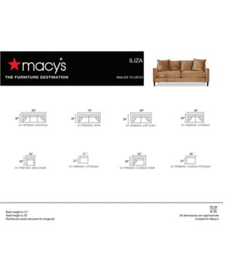 Iliza 89" Fabric Sofa Plus, Created for Macy's
