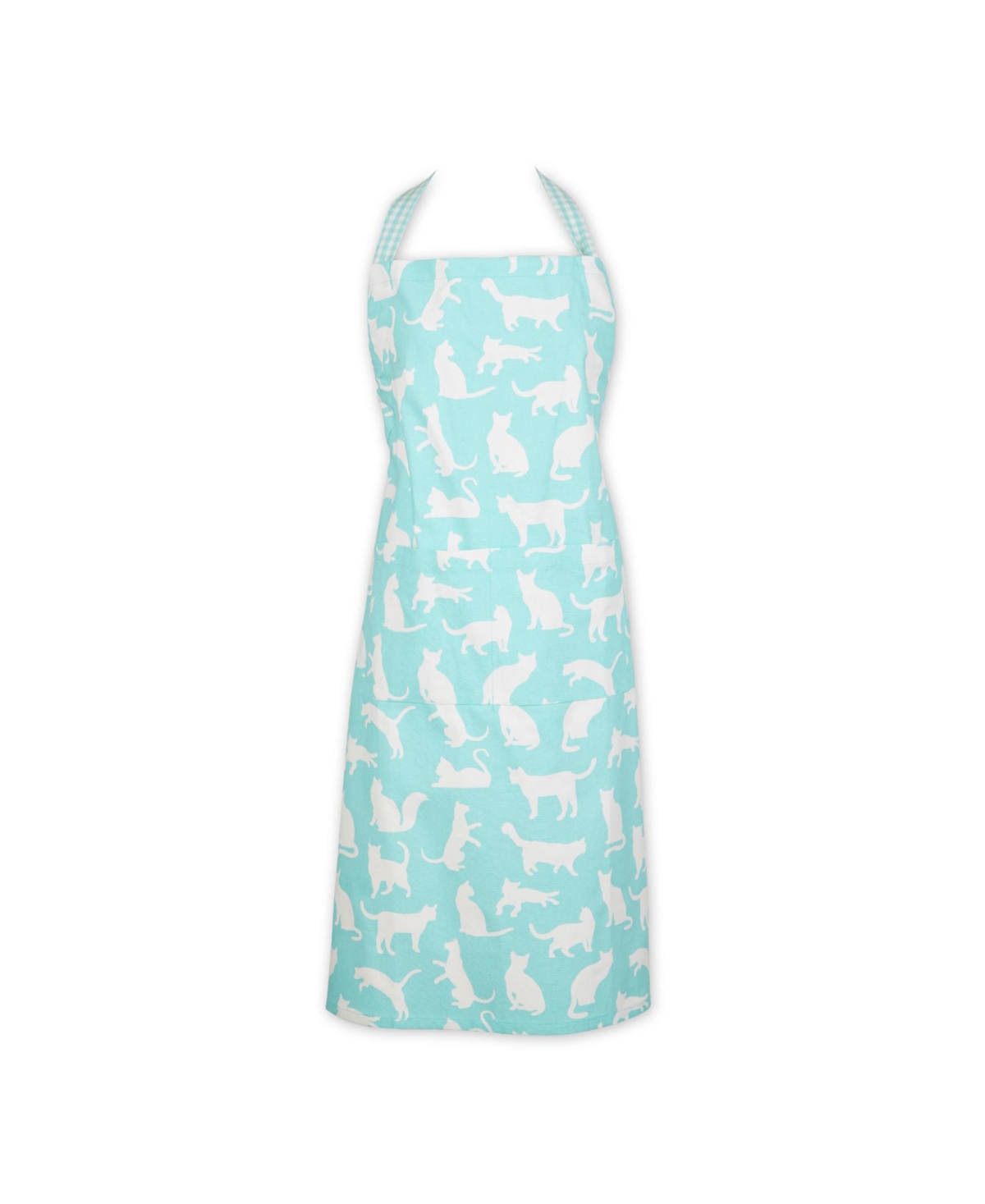 Cat Print Chef Apron - Brown
