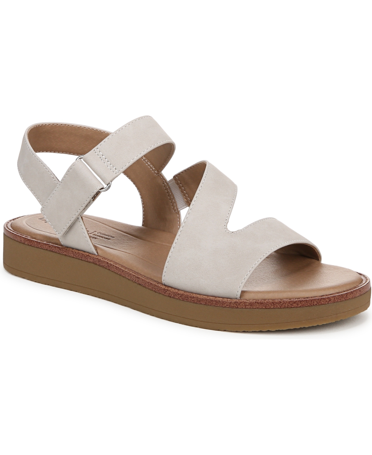 LIFESTRIDE WOMEN'S WAVERLY ROUND OPEN TOE STRAPPY PLATFORM SANDALS 