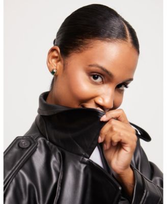 Rectangular Shaped Crystals Earrings