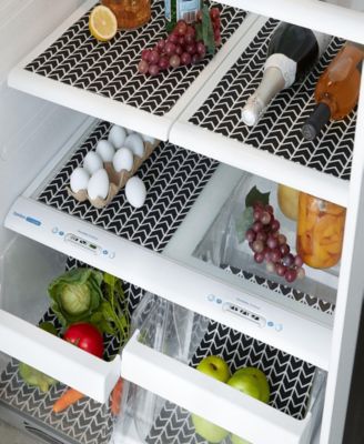 Herringbone Print Fridge Liner 6 Pack Set, 24" x 12"