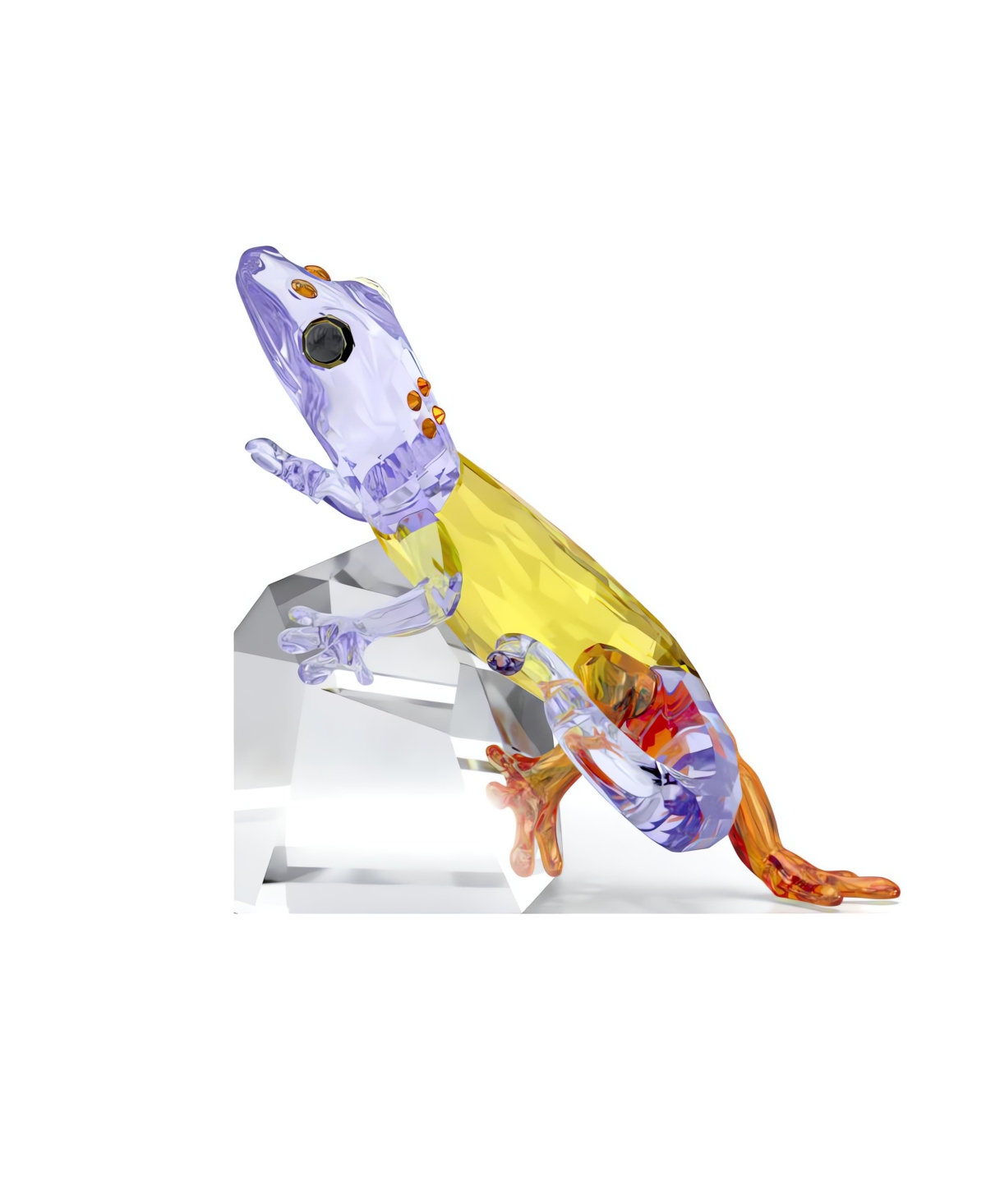 Swarovski Idyllia Gecko Figurine In Multi Color