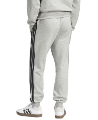 Men's Essentials Regular-Fit 3-Stripes Fleece Joggers