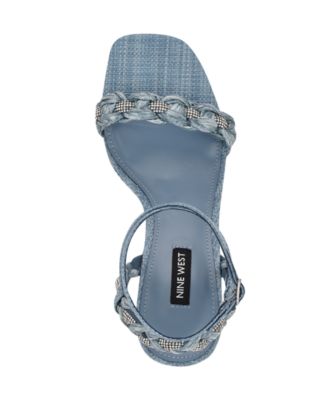 Women's Nashy Woven Embellished Wedge Sandals