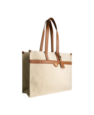 Lurex Linen City Tote