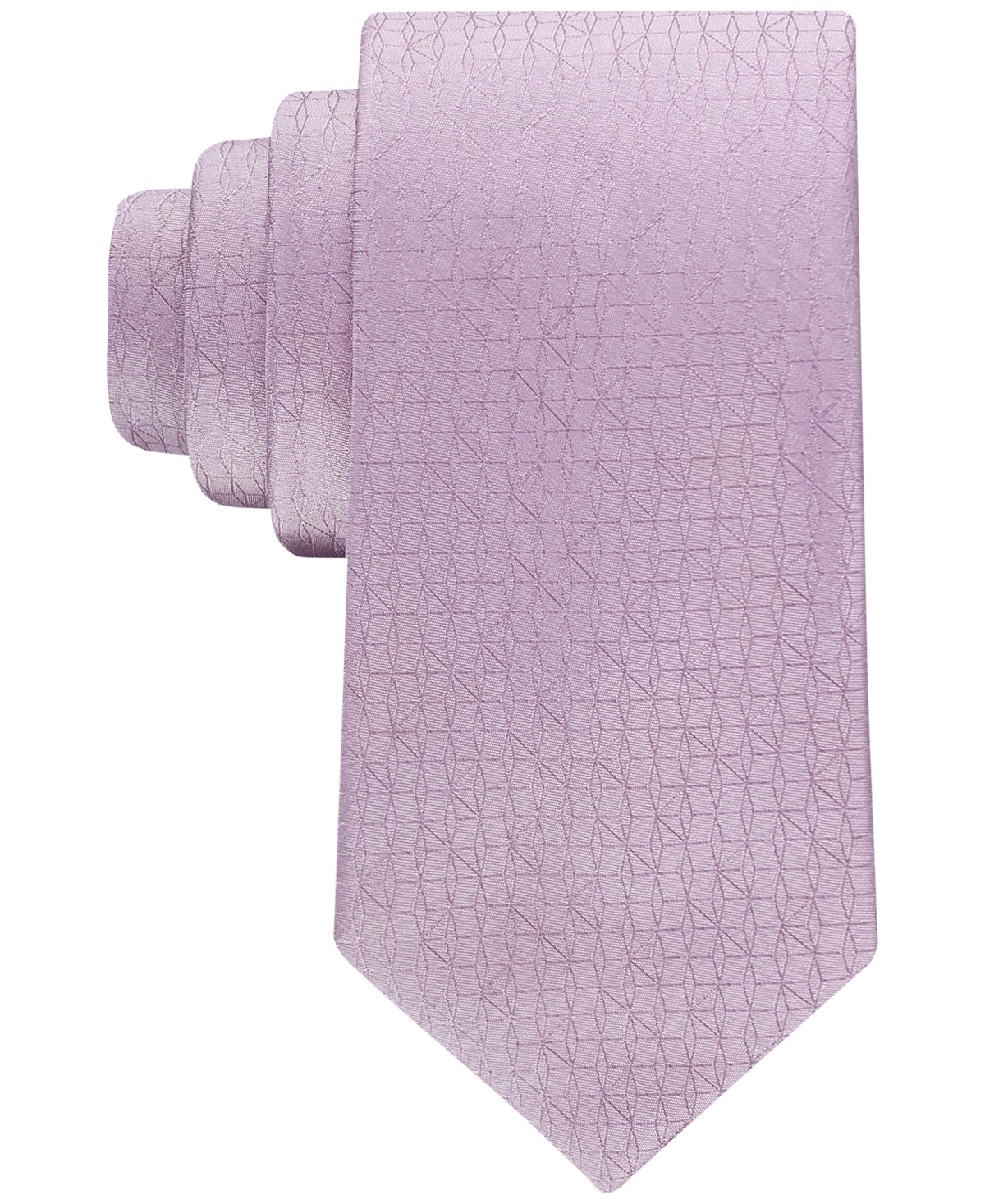 Men's Elm Geo-Pattern Tie - Purple