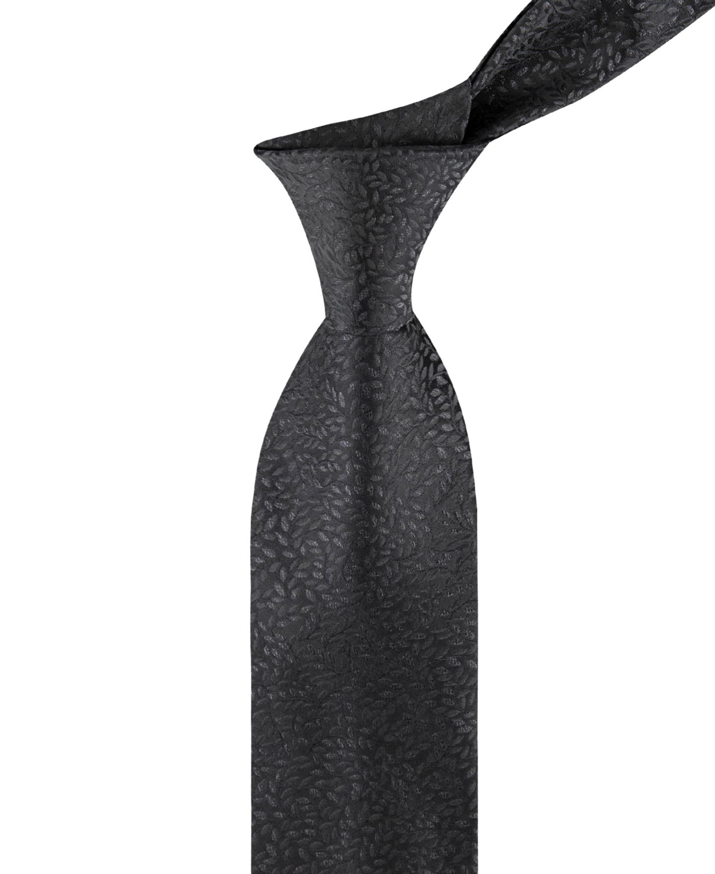 Мужской галстук Calvin Klein Eastwood Botanical Tie, цвет: Чёрный — фото 5