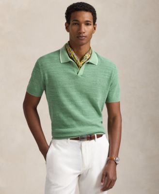 Men's Textured Cotton-Linen Sweater