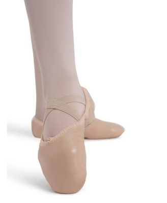 Little Girls Leather Juliet Wide Ballet Shoe