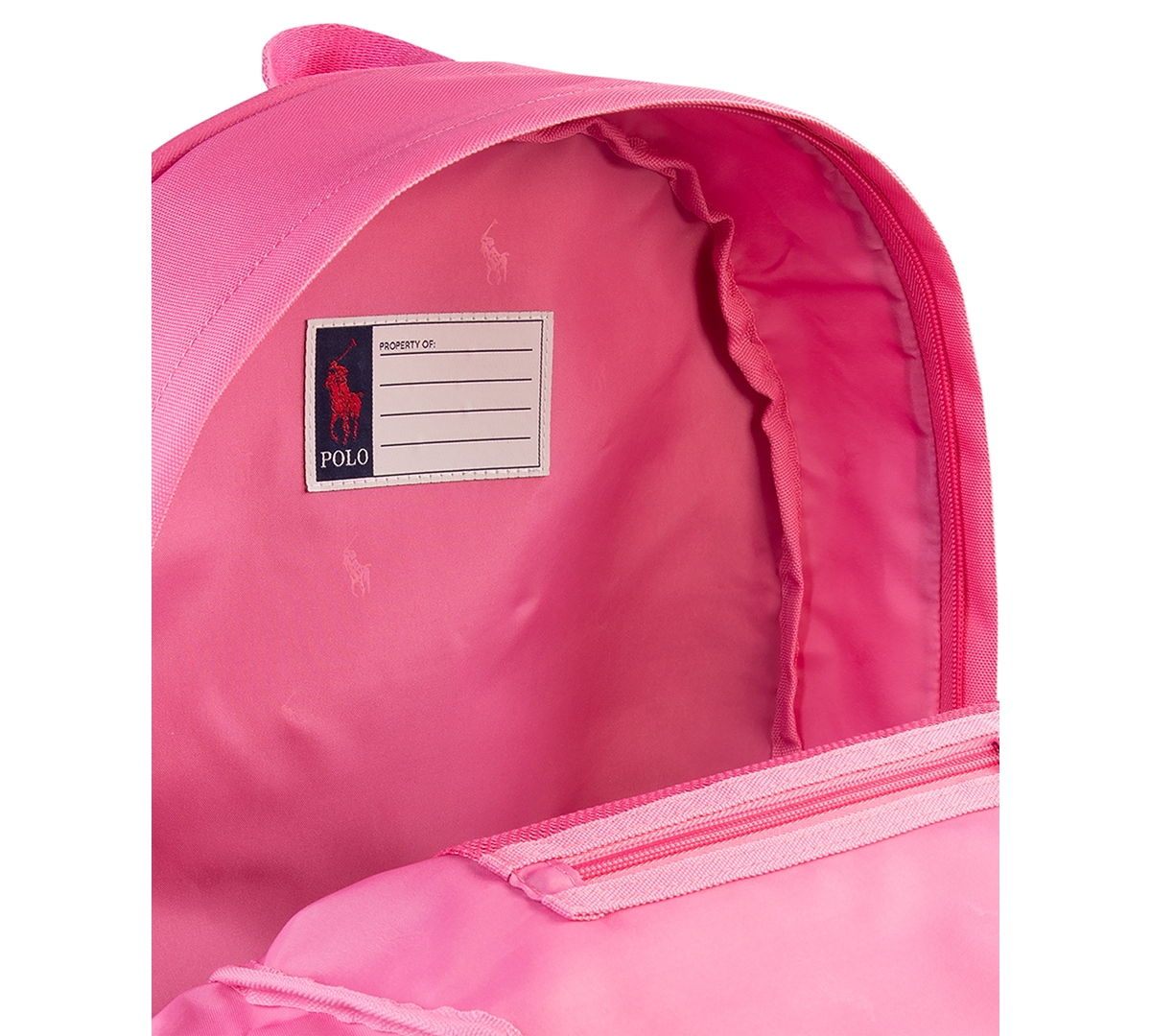 Shop Polo Ralph Lauren Kids Polo Bear Canvas Backpack In Carmel Pink