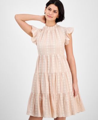 Women's Cotton Embroidered Shift Dress