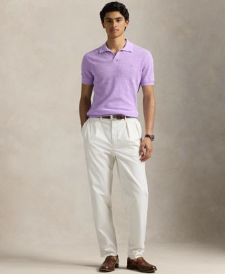 Men's Textured Cotton-Linen Sweater