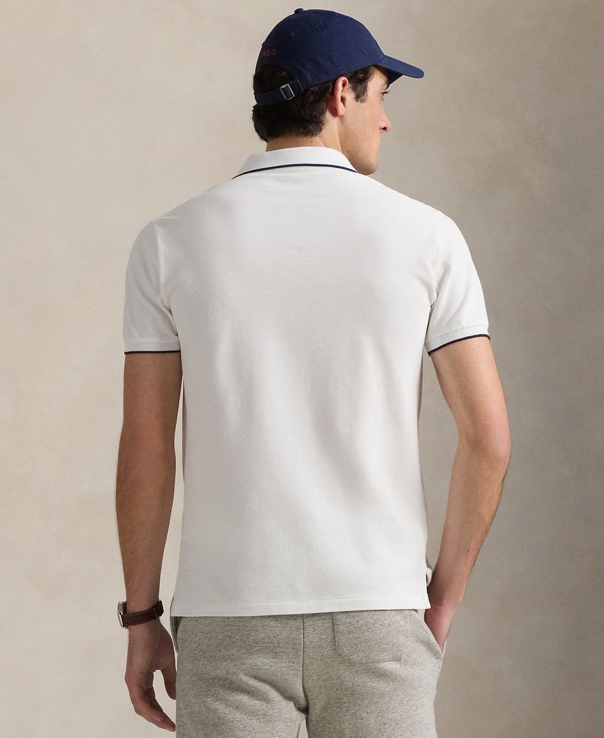 Polo Ralph Lauren Cotton Mesh Polo Shirt In White,white