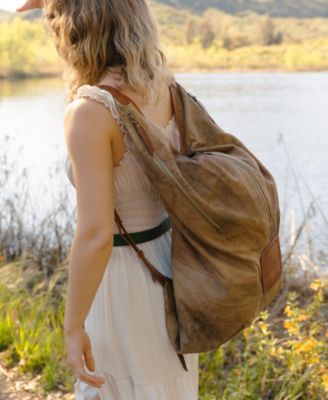 Women's Genuine Leather Dorado Hobo Convertible Backpack