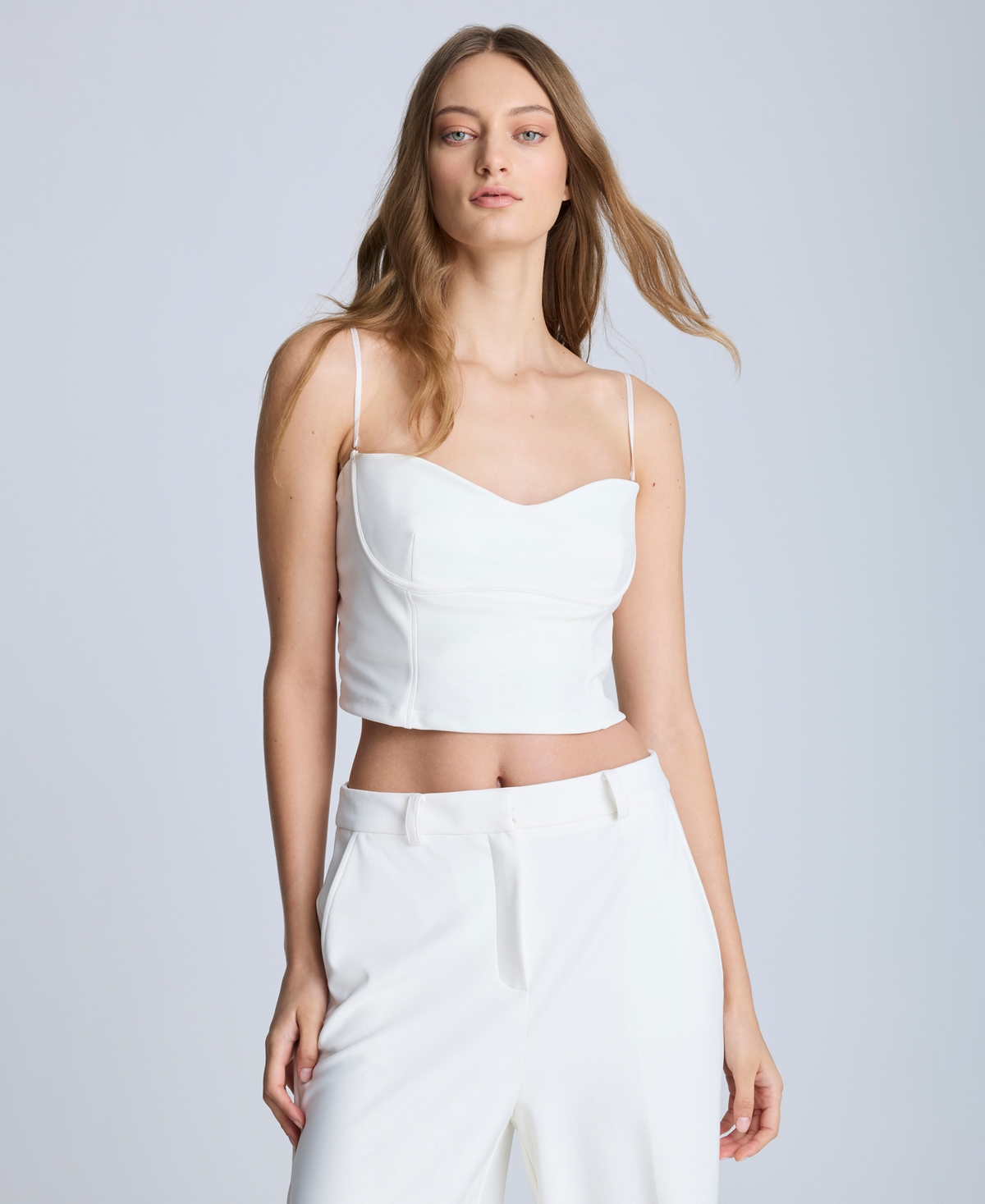 Kenneth Cole Women's Bustier Camisole In Pure White