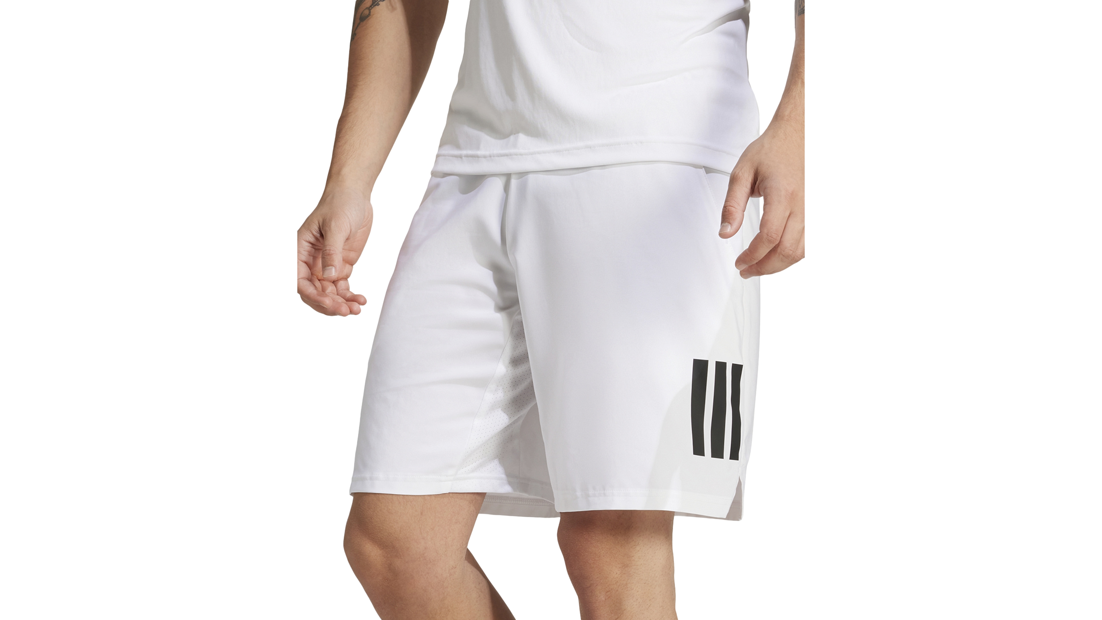 adidas Men's Club Tennis Climacool Three-Stripes 7" Shorts