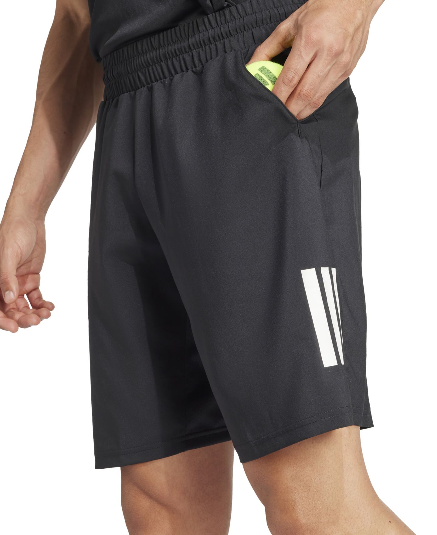 Мужские шорты adidas Club Tennis Climacool Three-Stripes 7" Shorts, цвет: Чёрный — фото 4