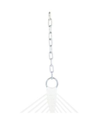 Outdoor 2-Person Quilted Fabric Hammock with Spreader Bars and Freestanding Stand