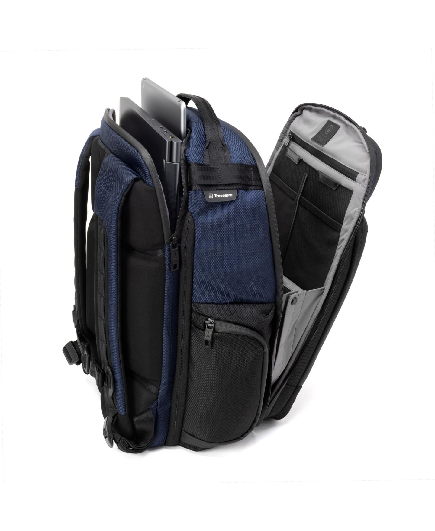 Рюкзак Travelpro Altitude Large Expandable Travel Laptop, цвет: Тёмно-синий — фото 3