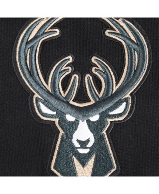 Men's Black Milwaukee Bucks Paint the City Drop Shoulder Sweatshirt