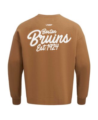 Men's Brown Boston Bruins Paint the City Pullover Sweatshirt