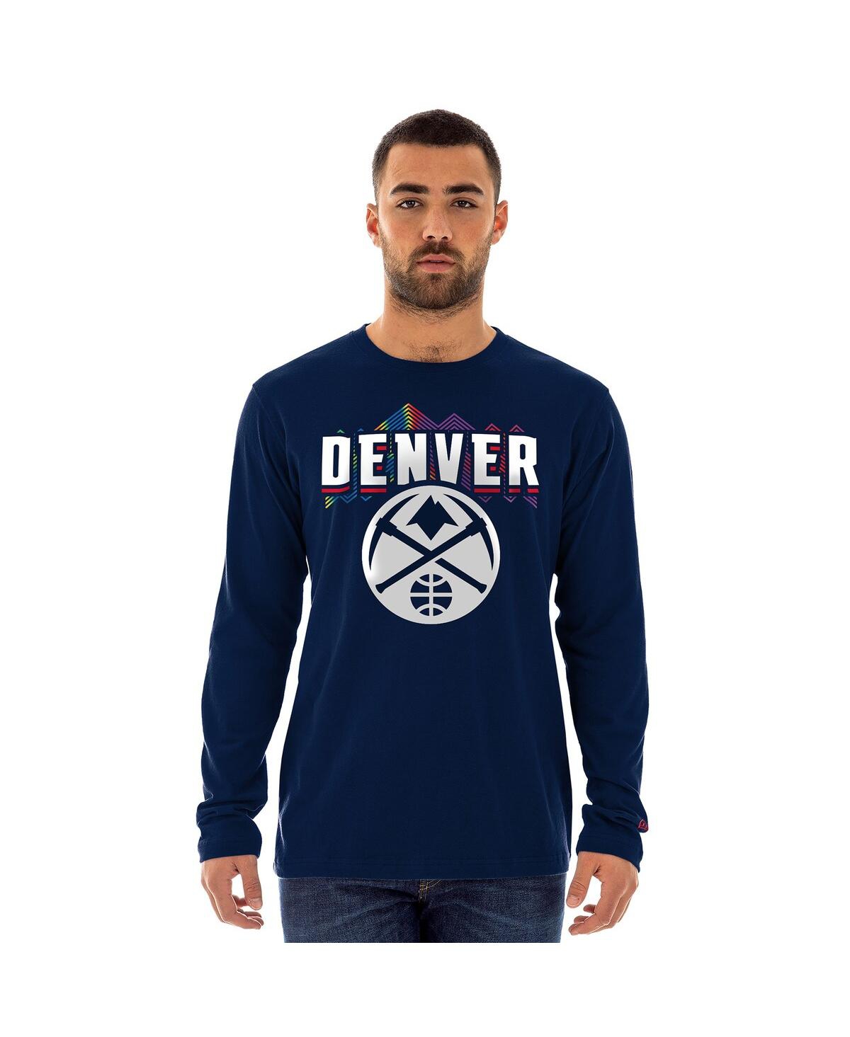 NEW ERA MEN'S NAVY DENVER NUGGETS 2024/25 CITY EDITION LONG SLEEVE T-SHIRT 
