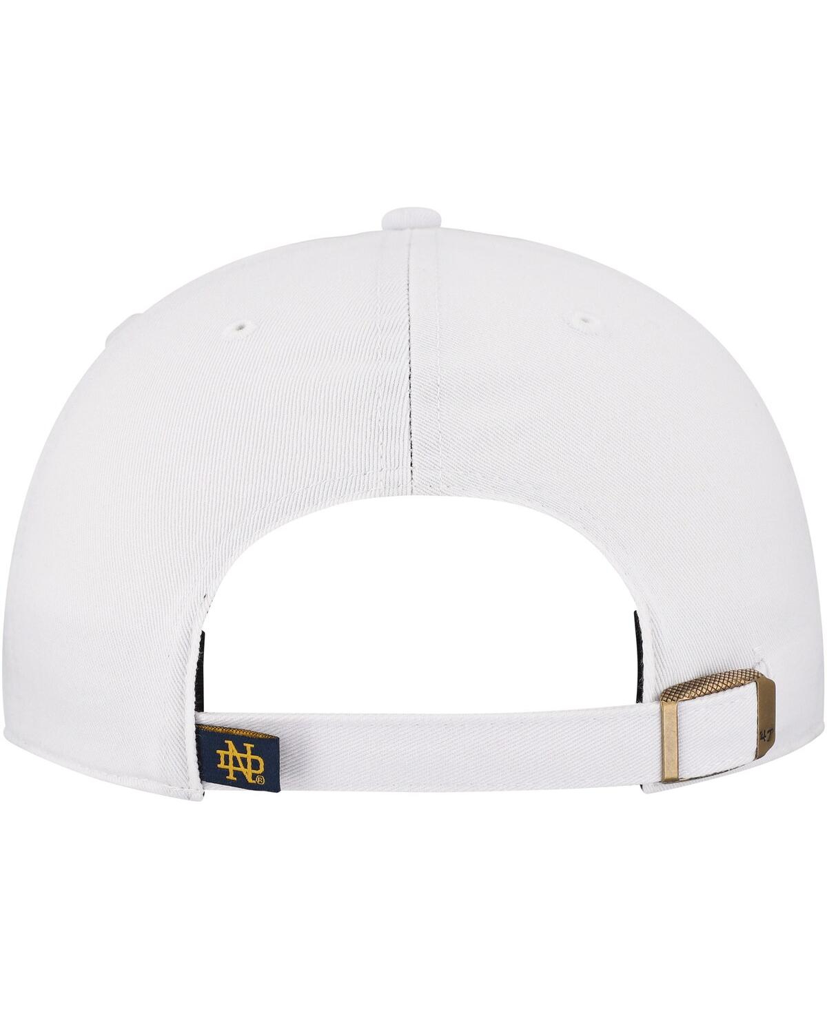 47 Brand Women's White Notre Dame Fighting Irish Pensacola Clean Up Adjustable Hat In White