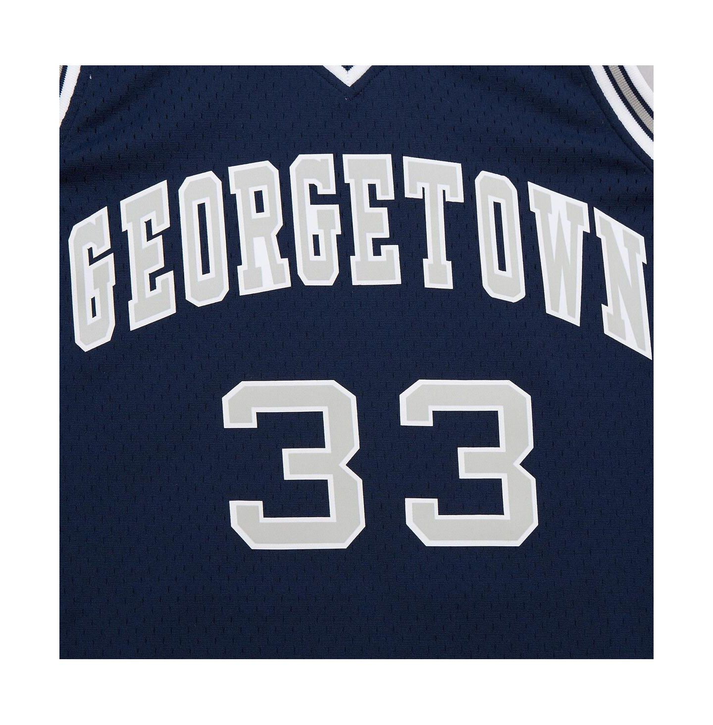 Мужской топ Mitchell & Ness Navy Patrick Ewing Georgetown Hoyas 1983/84 Jersey — фото 3