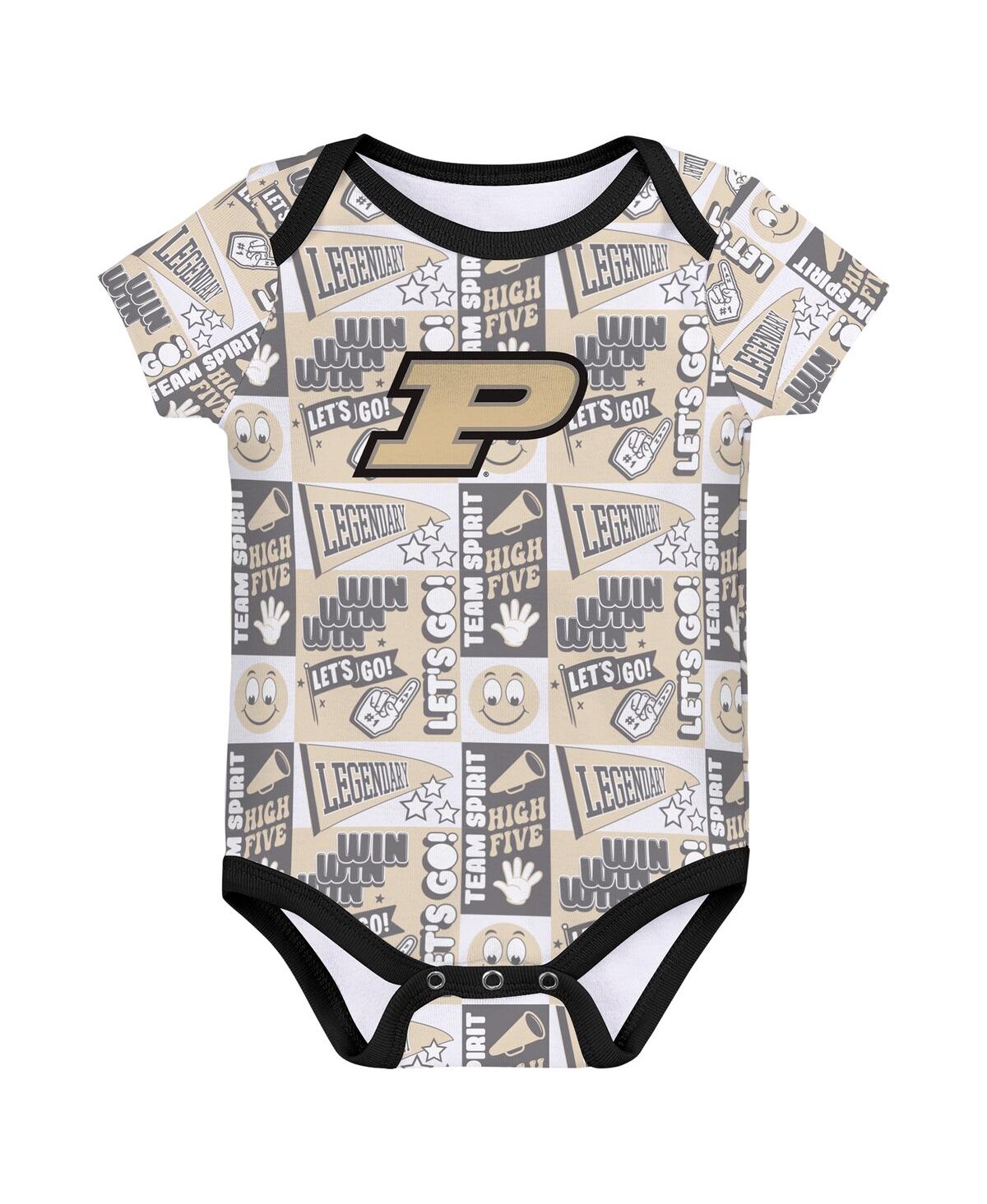 Outerstuff Newborn Black Colorado Buffaloes Sunday Comics 3-pack Bodysuit Set In Black