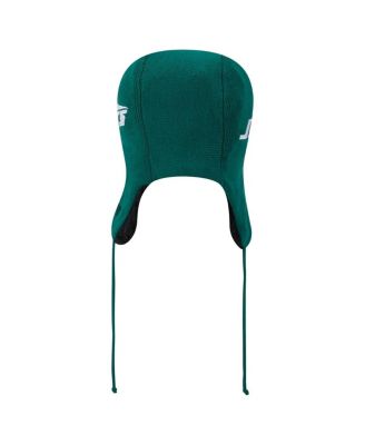 Men's Green New York Jets Helmet Head Trapper Knit Hat