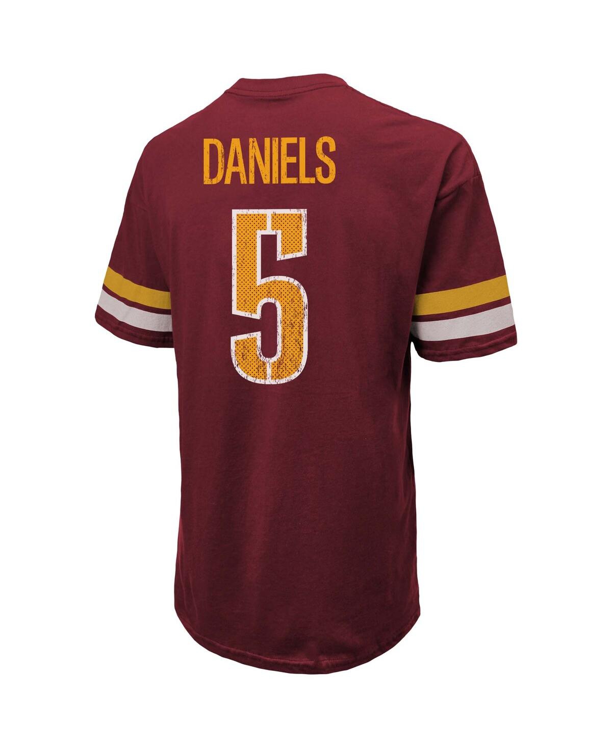 Majestic Men's Jayden Daniels Burgundy Washington Commanders Name Number Oversize Fit T-shirt In Burgundy