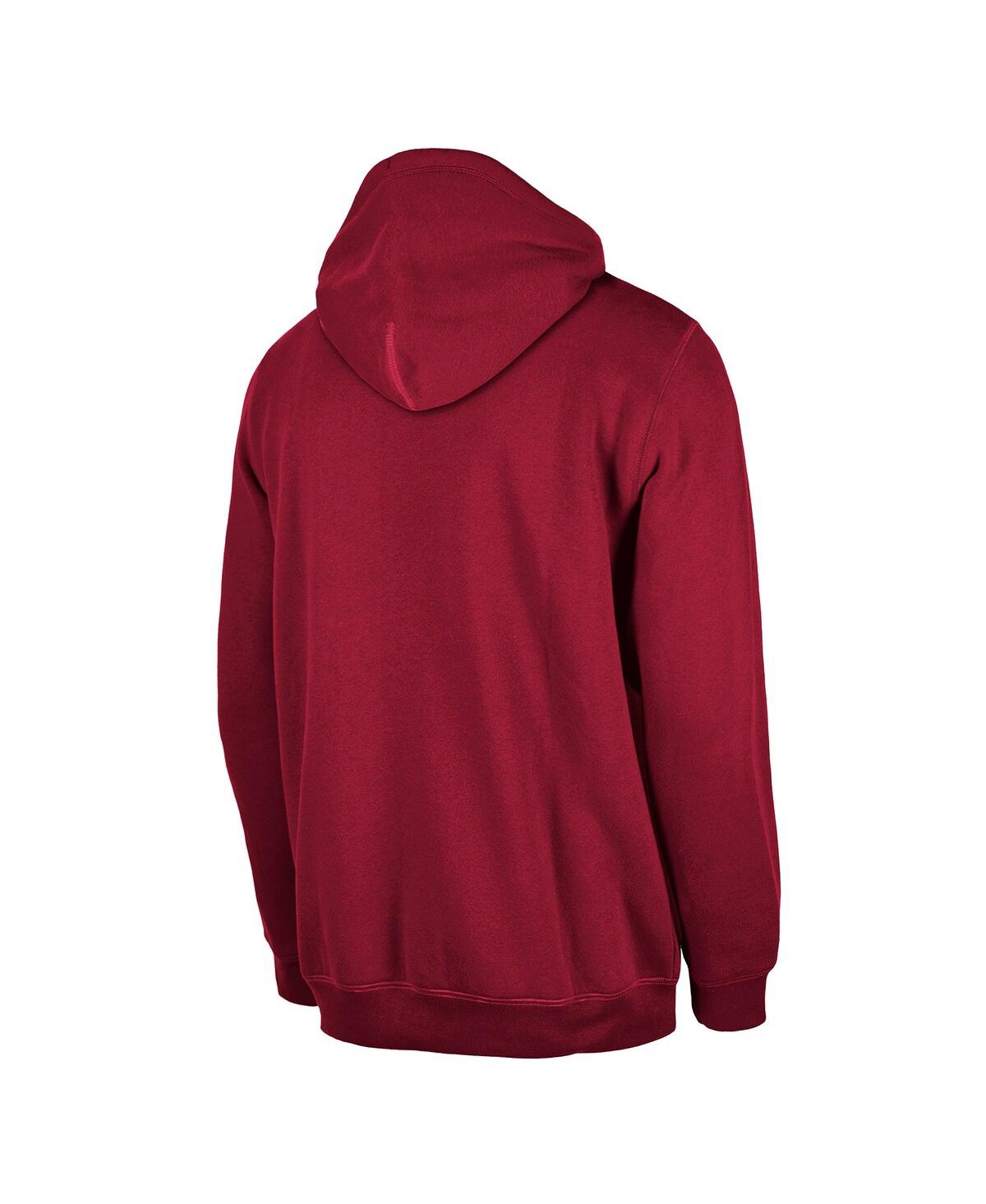NEW ERA MEN'S MIAMI HEAT RED TIP-OFF COLLECTION PULLOVER HOODIE 