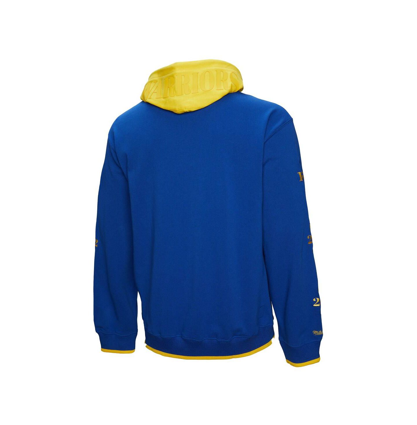 Мужское худи Mitchell & Ness Royal Golden State Warriors Hardwood Classics Team OG 3.0 Pullover — фото 4