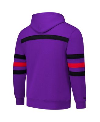 Men's Purple Toronto Raptors Hardwood Classics Nights Head Coach Pullover Hoodie