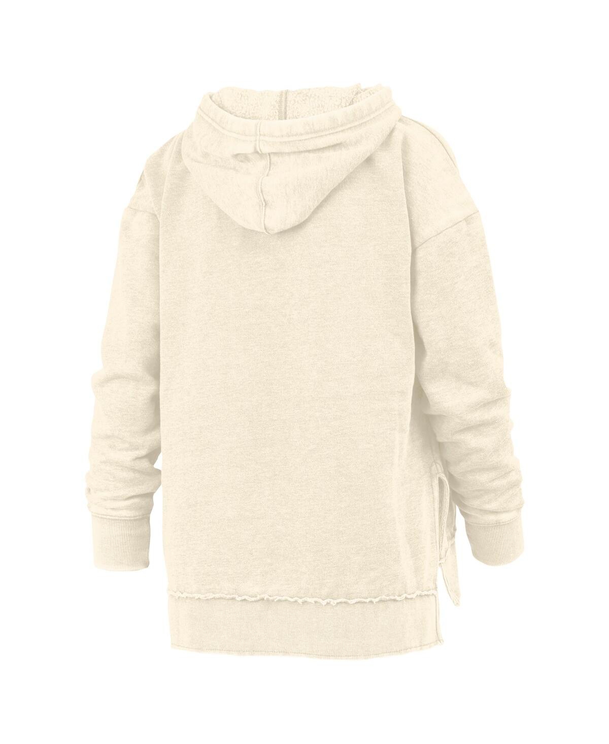 PRESSBOX WOMEN'S CREAM NORTH CAROLINA TAR HEELS MARNI PULLOVER HOODIE 