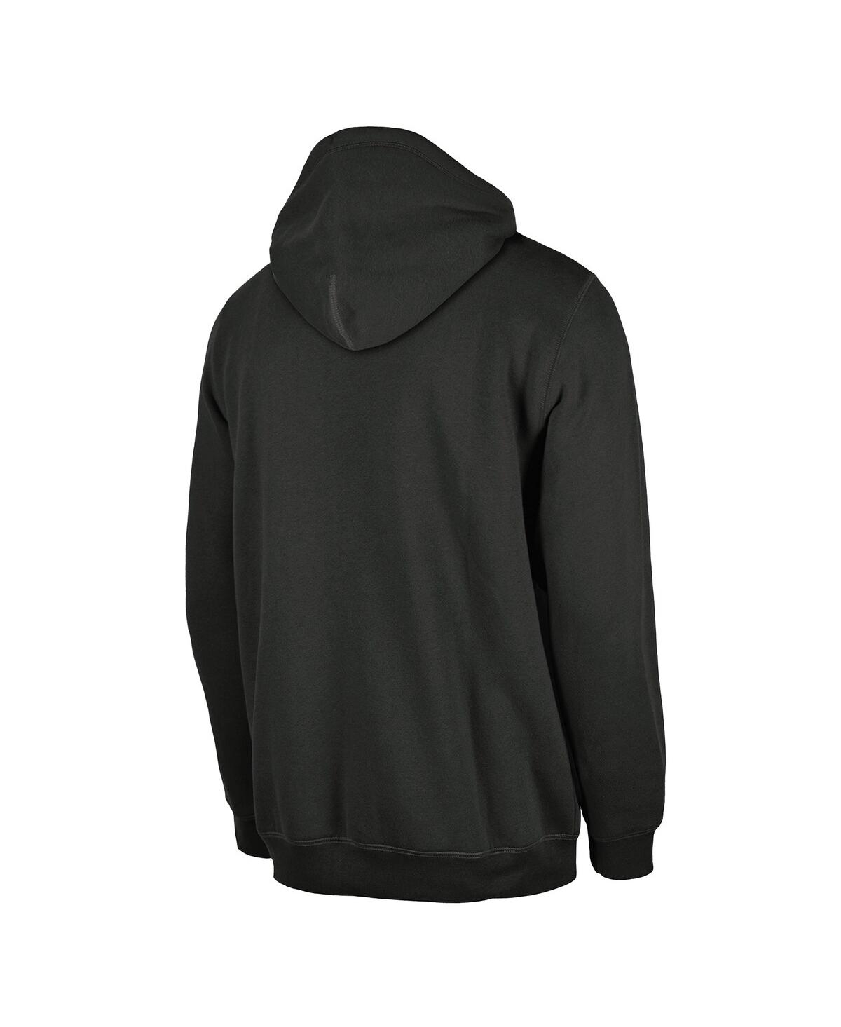 NEW ERA MEN'S BROOKLYN NETS CHARCOAL TIP-OFF COLLECTION PULLOVER HOODIE 