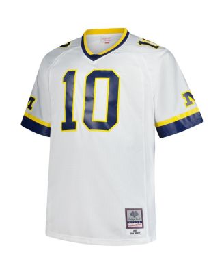 Men's Tom Brady White Michigan Wolverines Legacy Jersey