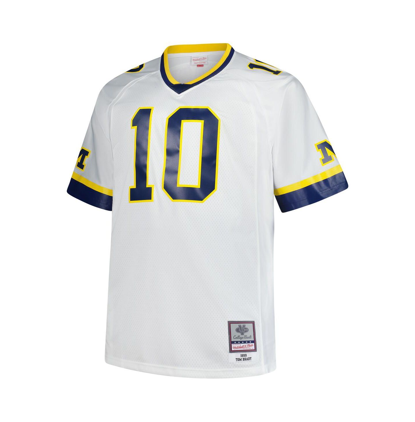 Мужская джерси Mitchell & Ness Tom Brady Michigan Wolverines Legacy, White — фото 3